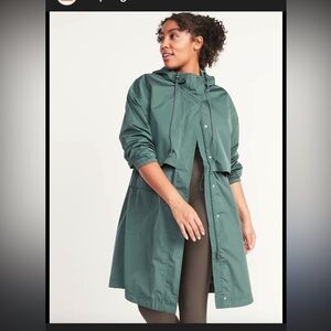 Old Navy Water Resistant Hooded Trench Coat